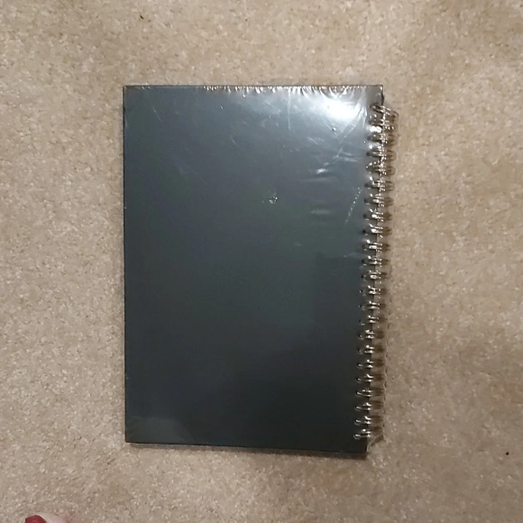 Mystical Moon and Crystal Spiral Notebook - Black and White Art Design - Picture 2 of 2